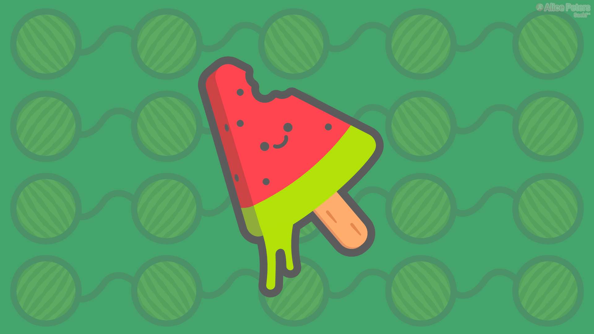 Melon Icecream Popscicle